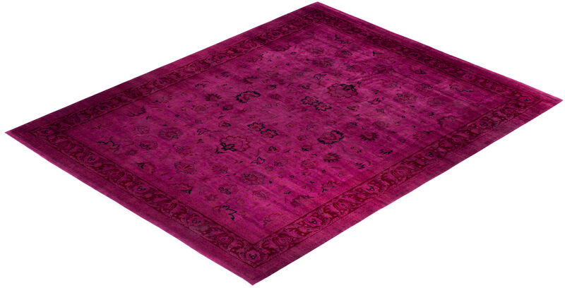 Fine Vibrance, One-of-a-Kind Handmade Area Rug  - Purple, 14' 10" x 12' 1"