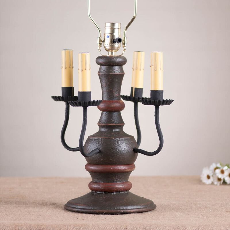 Cedar Creek Lamp Base In Espresso With Salem Brick image number 2