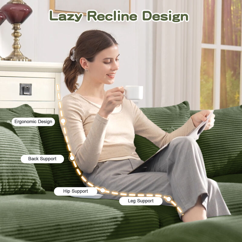 Meksik Oversized Cloud U‑Shape Modular Sectional Sofa image number 4