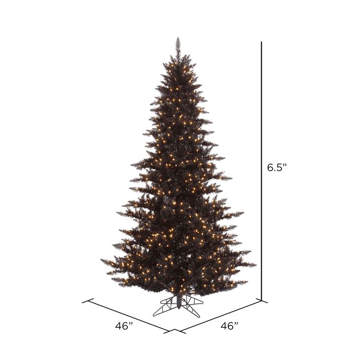 Vickerman Black Fir Artificial Christmas-Trees, 6.5, K161766LED