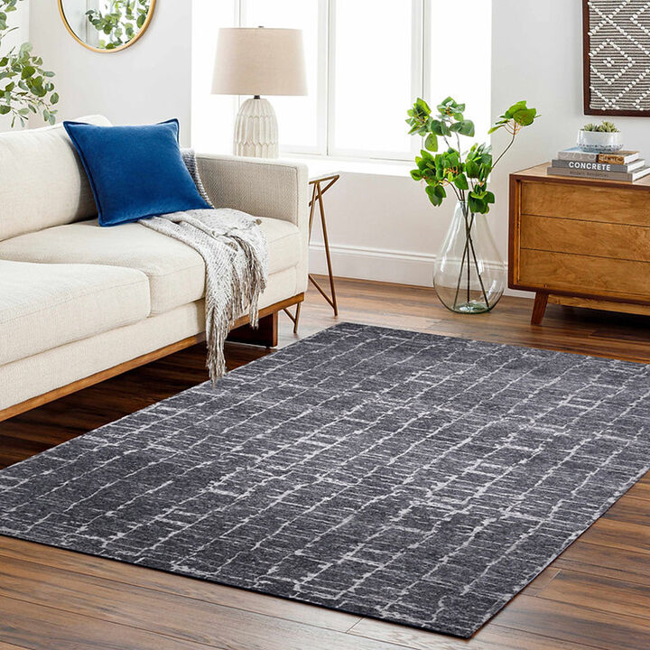 Malibu 840653 Charcoal 6' x 9' Rug