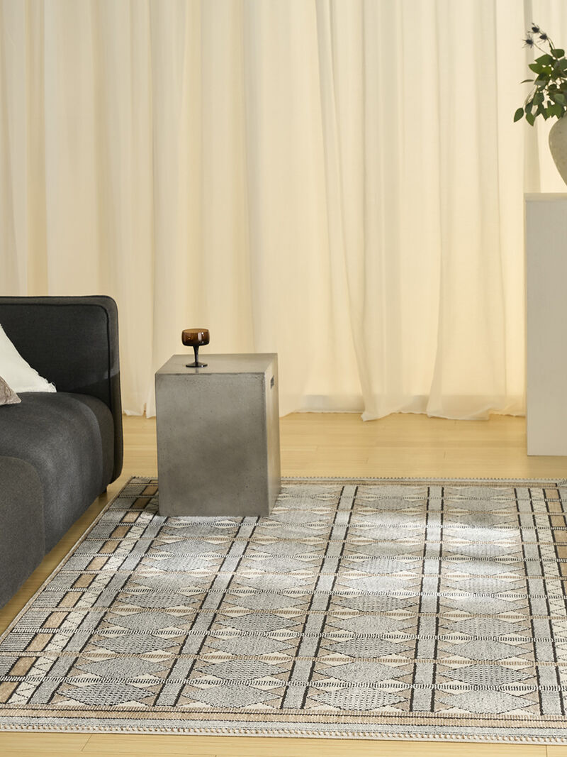 Nordic NRC06 Ivory/Multicolor 5' x 7' Rug