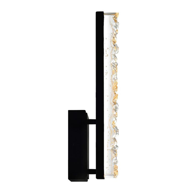 Stagger Integrated LED Black Wall Light