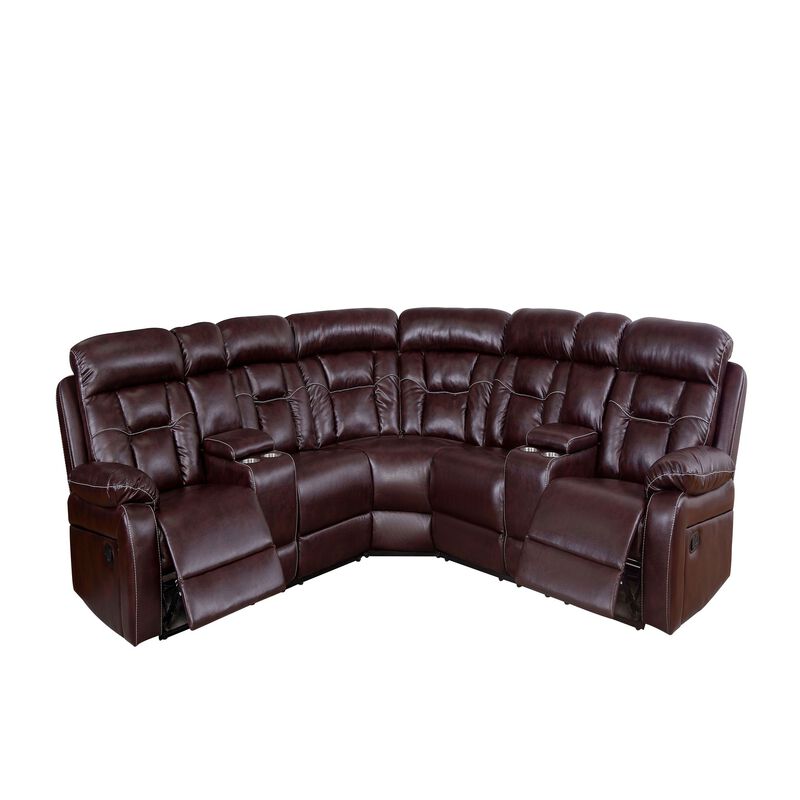Sectional Sofa with Manual Reclining