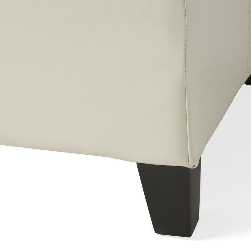 Merax Merax PU Leather Home Storage Ottoman image number 4