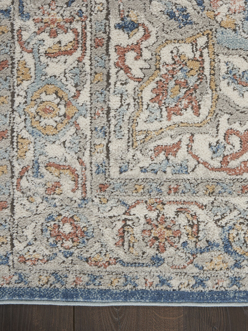 Quarry QUA11 Ivory/Blue 6'7" x 9'6" Rug image number 3
