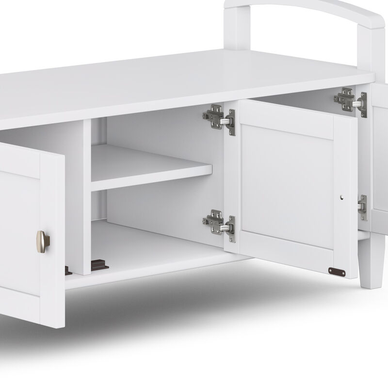 Simpli Home Warm Shaker Entryway Storage Bench image number 5
