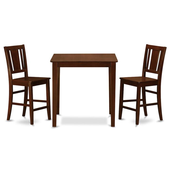 3 Pc Counter height Table-pub Table and 2 dinette Chairs.