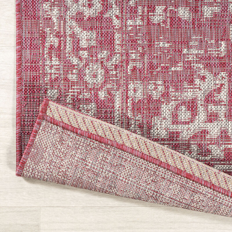 Malta Bohemian Medallion Textured Weave Indoor/Outdoor Area Rug