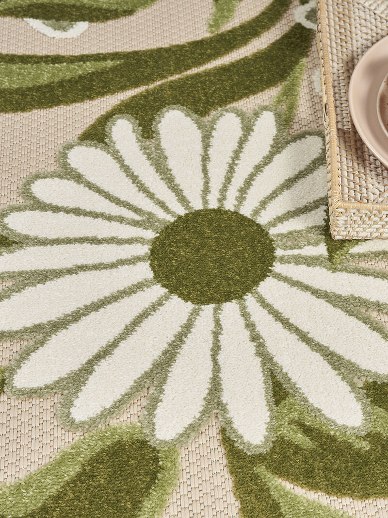 Aloha ALH33 Ivory/Green 10' x 14' Rug