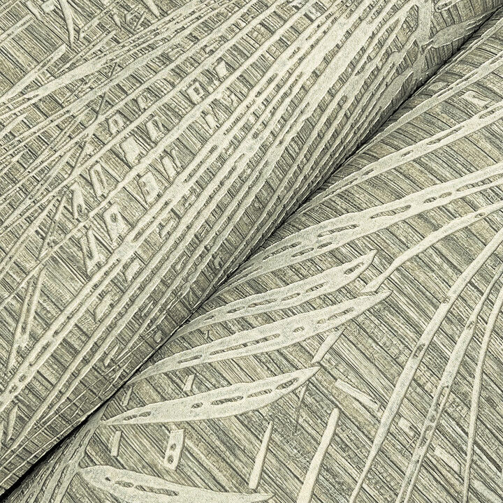 Della Palm Taupe Wallpaper