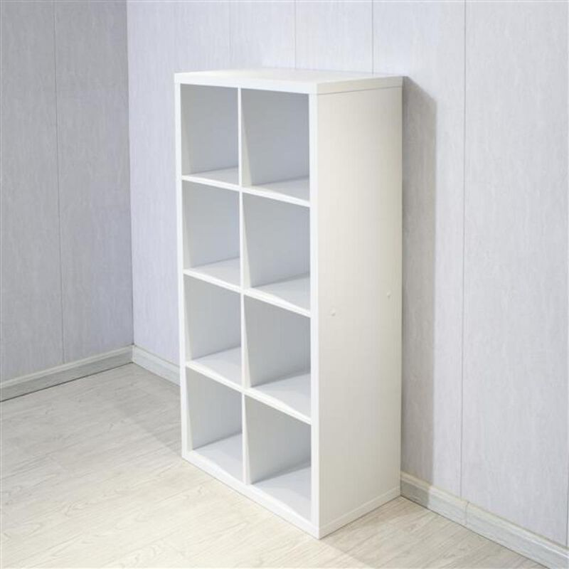 8-Cube Organizer Storage with Open Back Shelves for Versatile Home & Office Organization