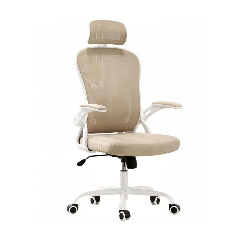 GOODSILO Ergonomic Office Chair with Adjustable Lumbar Support and Flip-Up Armrests image number 0