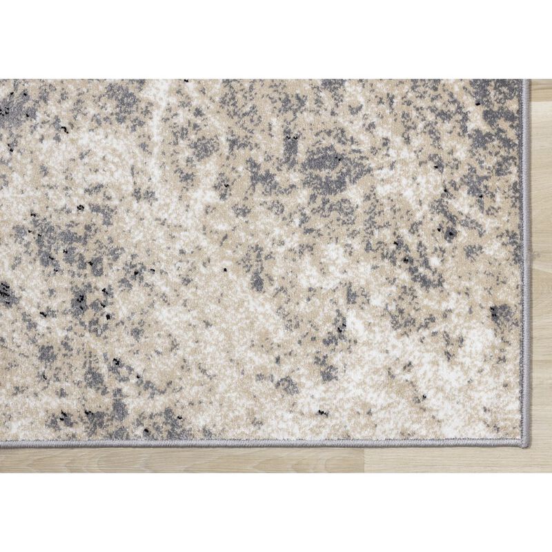 Novelle Home Claremont Cream Beige Distressed Area Rug, 5'3 x 7'7 image number 5