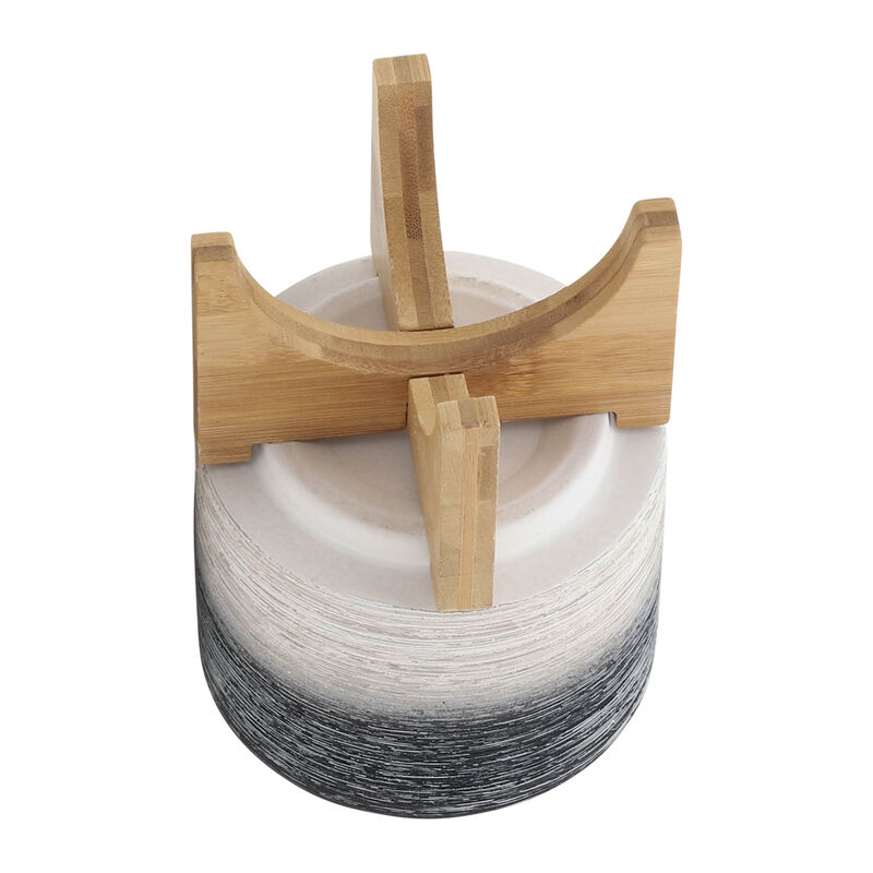 Ceramic Planter On Wood Stand image number 4