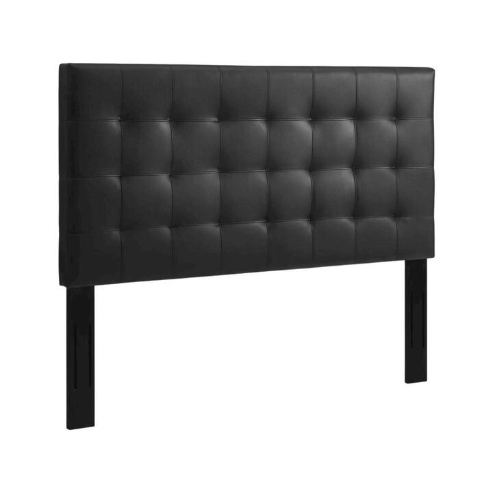 Tufted Faux Leather Headboard for King, California King Beds, Elegant Design