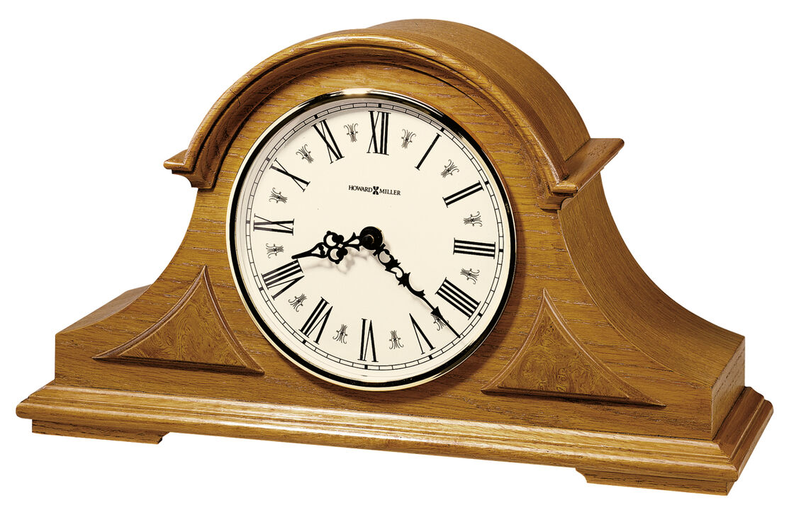 Howard Miller 635106 Howard Miller Burton Mantel Clock 635106 Golden Oak