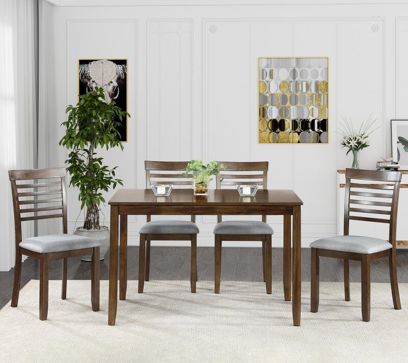 Befrig 5‑Piece Farmhouse Dining Set image number 2