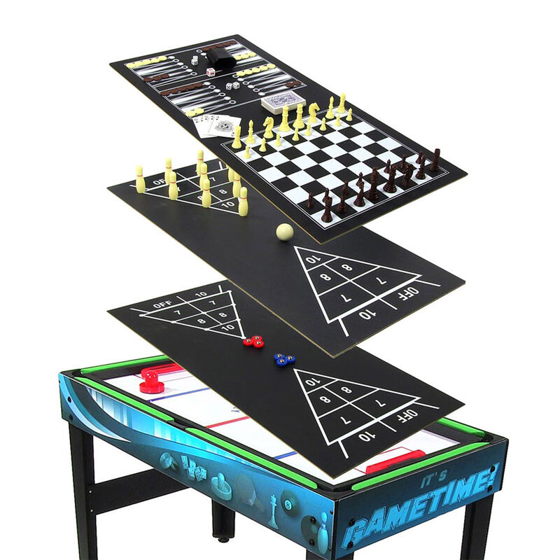 Sunnydaze 10-in-1 Multi Game Table - 49.5"