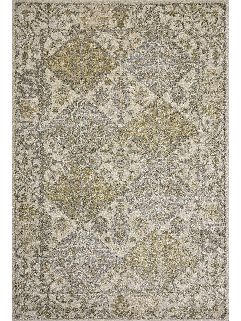 Tamryn TAM-01 Beige / Multi 18" x 18" Sample Rug by