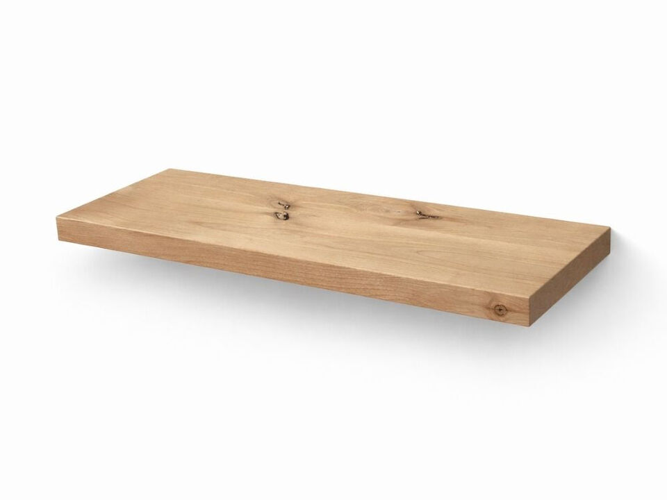 Rustic Alder Floating Shelf