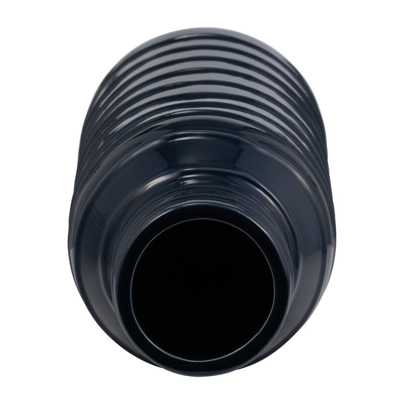 20"H Tribal Vase, Navy Blue image number 4