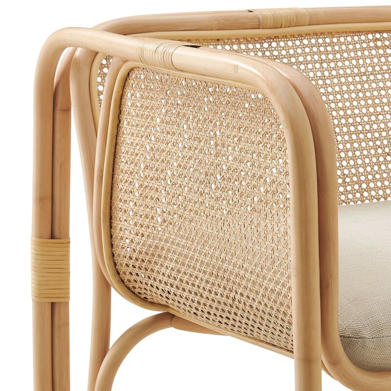 Ellis Natural Rattan Accent Armchair image number 6