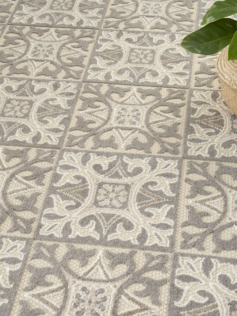 Aloha ALH34 Ivory/Gray 3'6" x 5'6" Rug