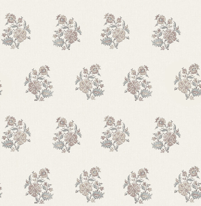 Overbrook Plum Bouquet Toss Wallpaper (Set of 2)