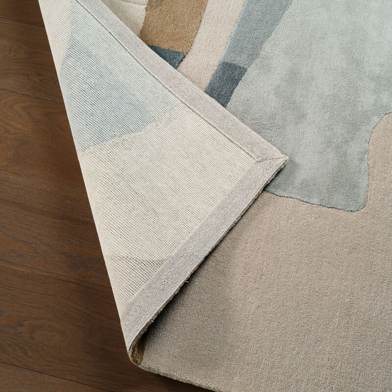 Layered Form Navaeh Silver Cloud 9'X12' Rug image number 4