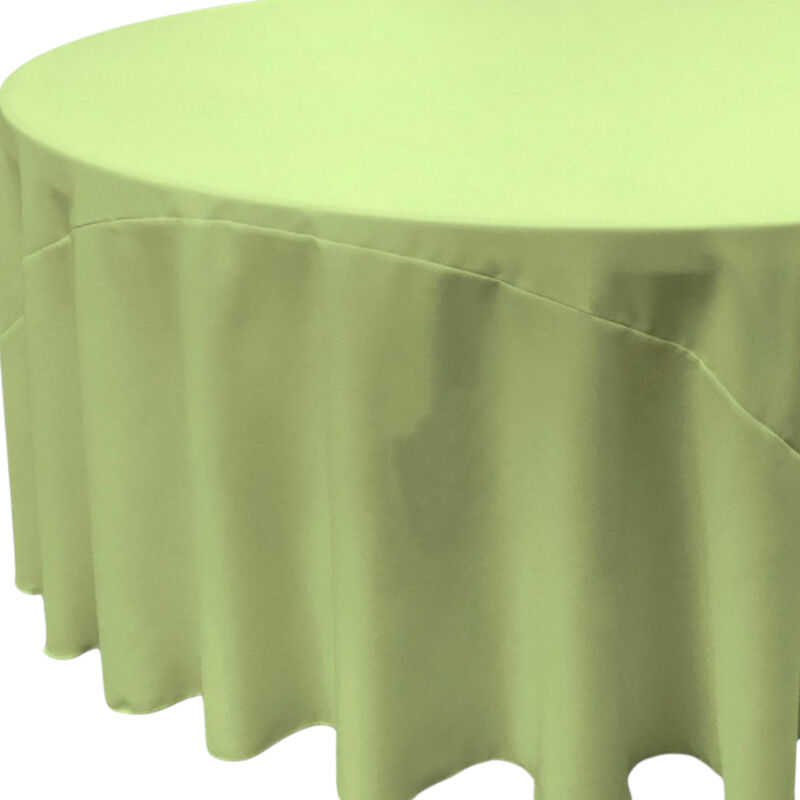 Polyester Poplin Round Tablecloth 132 Inch for Banquet and Dining Tables image number 2