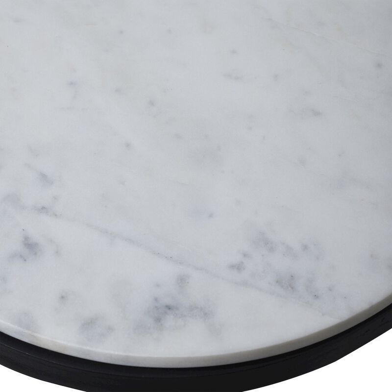 Renwil Arryn Side Table In Black Color