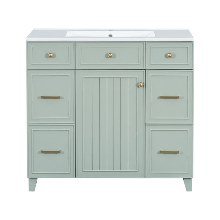 Merax Bathroom Vanity with Ceramic Sink