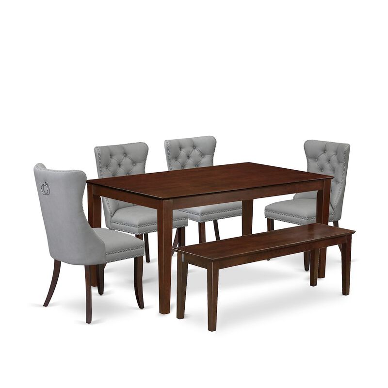 6 Piece Dining Set Consists of a Rectangle Kitchen Table