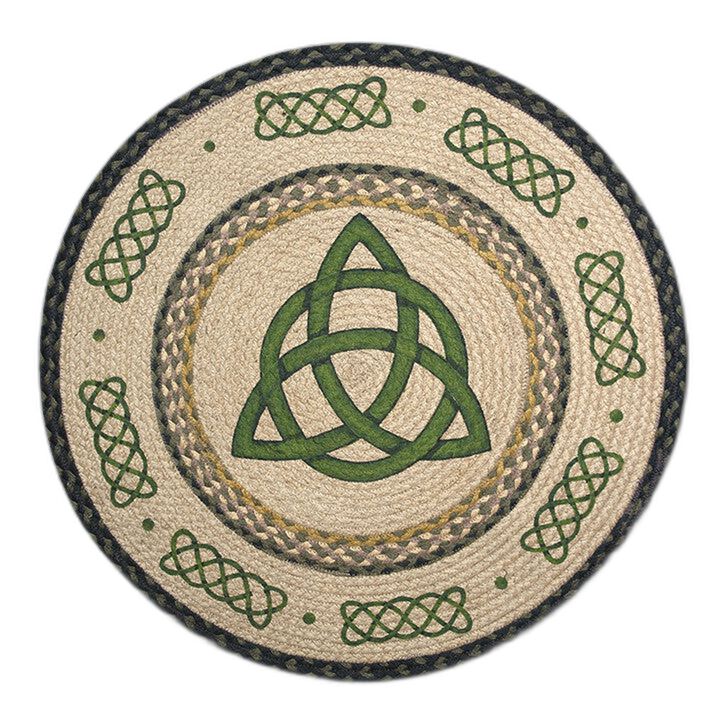 Earth Rugs Rp-116 Irish Knot Round Patch 27 X 27