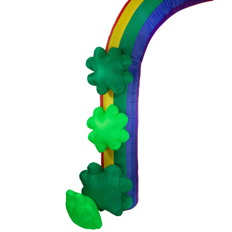 13' Inflatable Lighted St. Patrick's Day Rainbow Outdoor Decoration