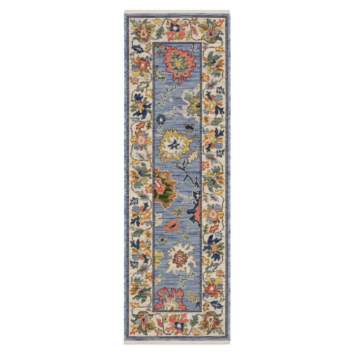 HomeRoots Oriental Area Rug With Fringe