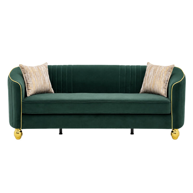 Grebol 3 Seater Velvet Sofa image number 0