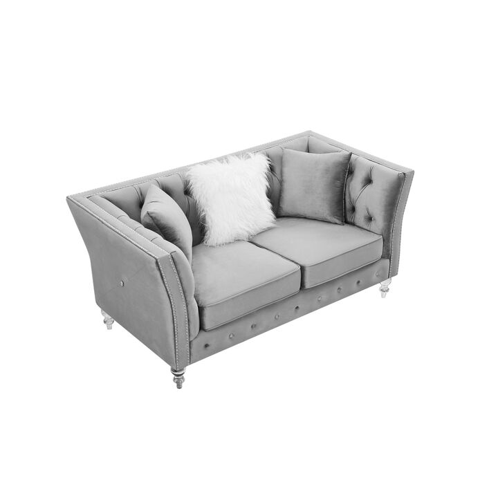 L8085B Two-seat sofa gray