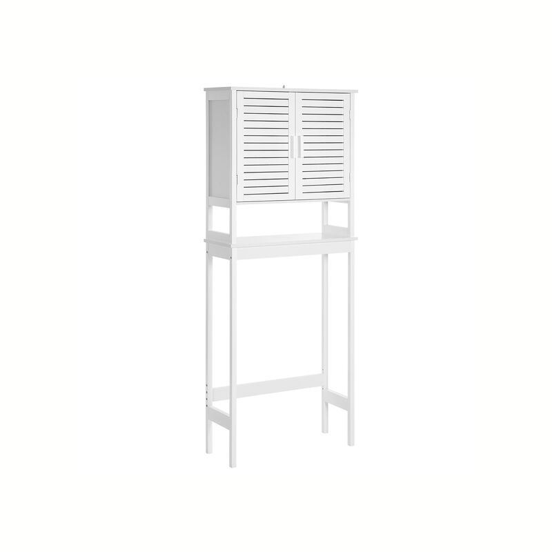 Over-The-Toilet Storage, Bathroom Cabinet with Adjustable Inside Shelf