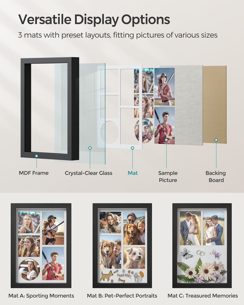 A4 Shadow Box Frame: Display and Protect Your Memorabilia with Style
