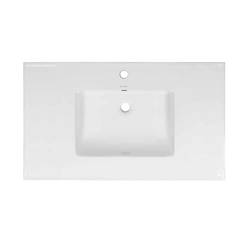 Voltaire 37 Vanity Top Sink with Single Faucet Hole image number 1