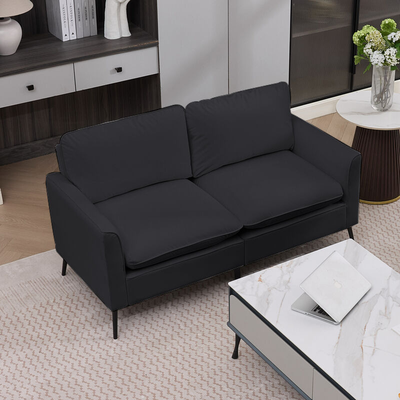 GOODSILO Comfortable Upholstered Single Sofa Armchair Leisure Accent Seating image number 3