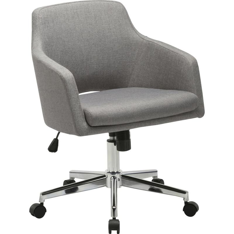Lorell Mid-century Modern Low-back Task Chair - 24.6 x 24.6 x 34.9 image number 1