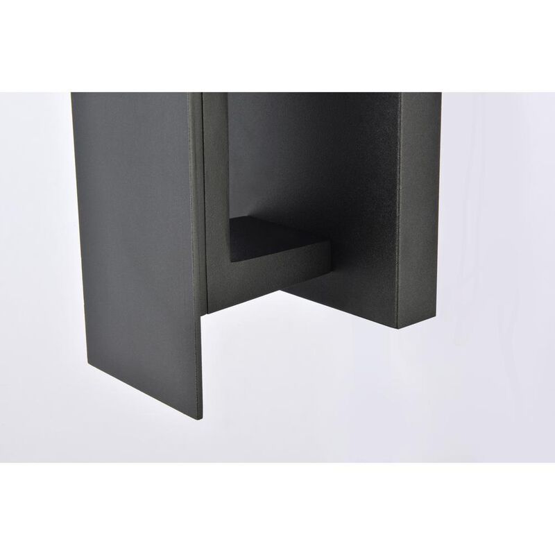 Living District Raine Integrated LED wall sconce in black