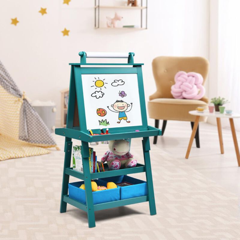 Hivvago 3 in 1 Double-Sided Storage Art Easel