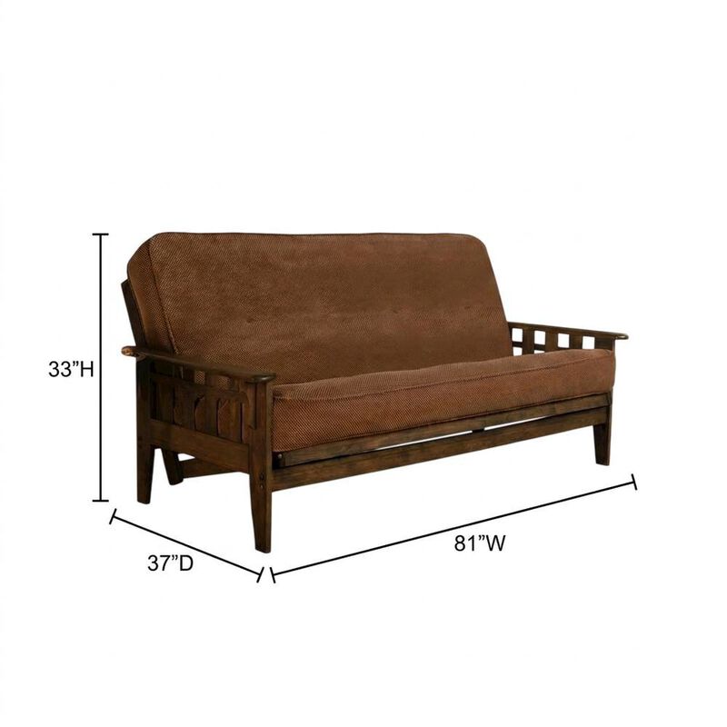 Tucson Frame-Rustic Walnut Finish-Marmont Mocha Mattress image number 5