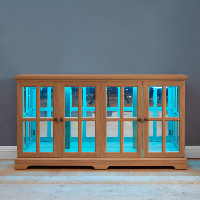 Medsem RGB Light Strip Curio Display Cabinet image number 2