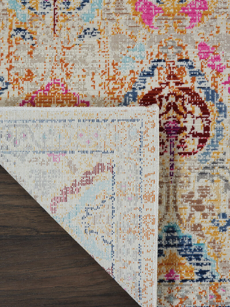 Vintage Kashan VKA04 Ivory/Multicolor 2' x 6' Rug