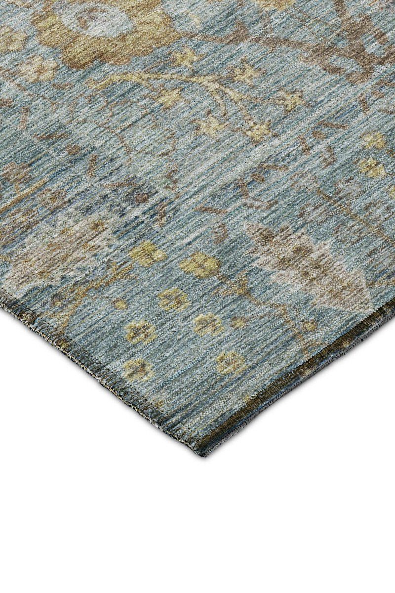 Solace SL9 Teal 8' Round Rug image number 4